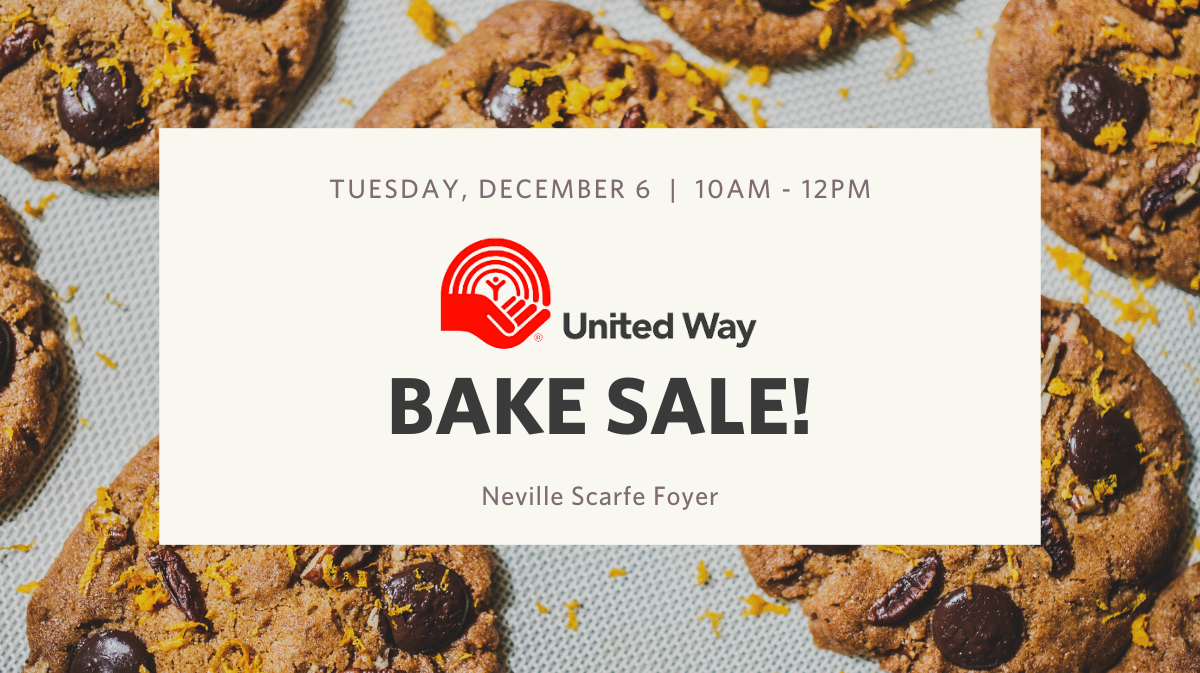 united way bake sale promo graphic