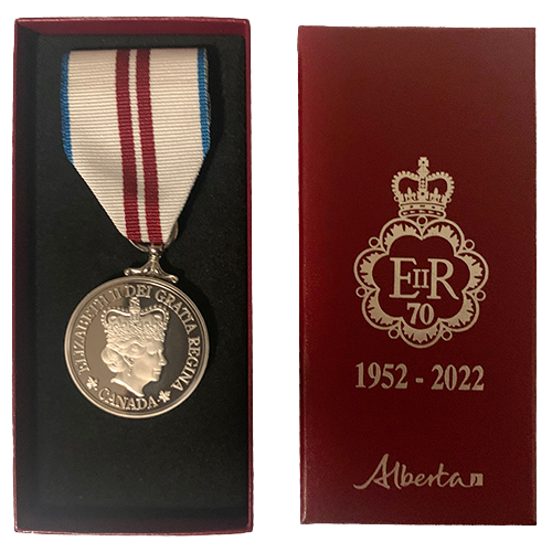 Boxed Queen Elizabeth II’s Platinum Jubilee Medal